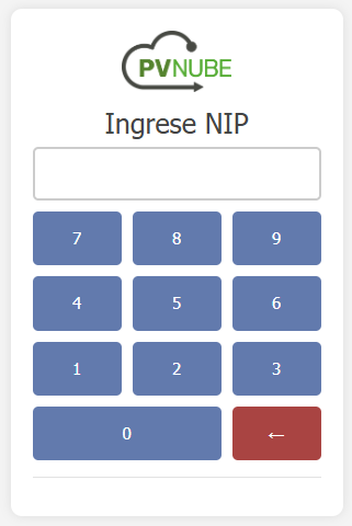 login con nip