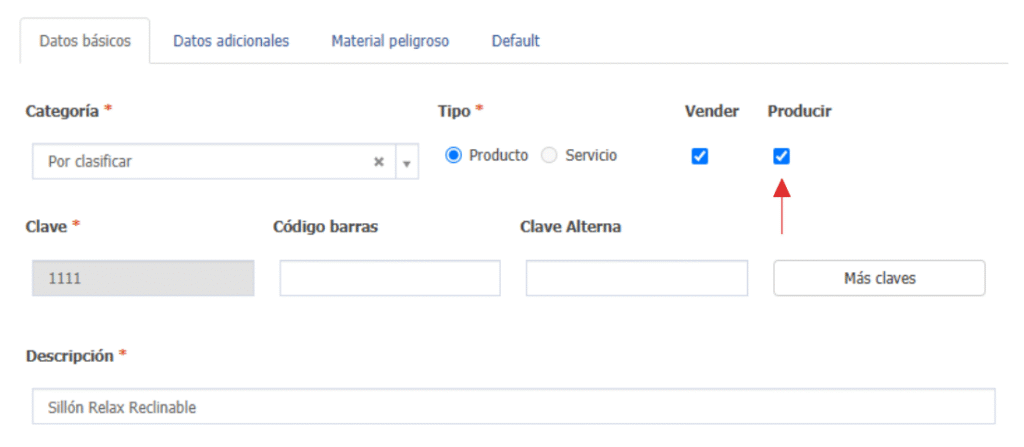 configuración para producción