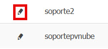 Pantalla para editar un usuario.