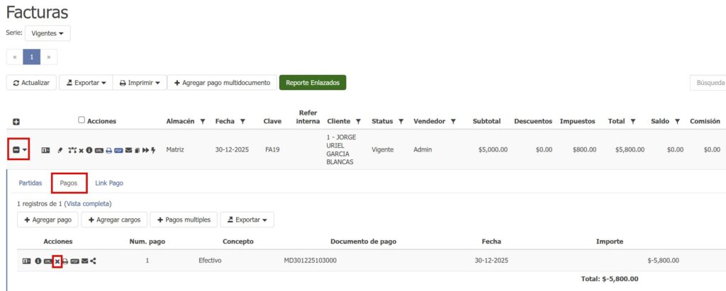 Complementos de pago