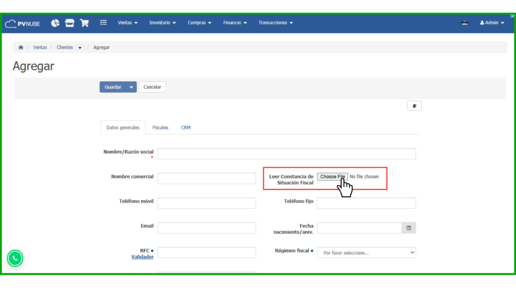 Lectura de constancia fiscal